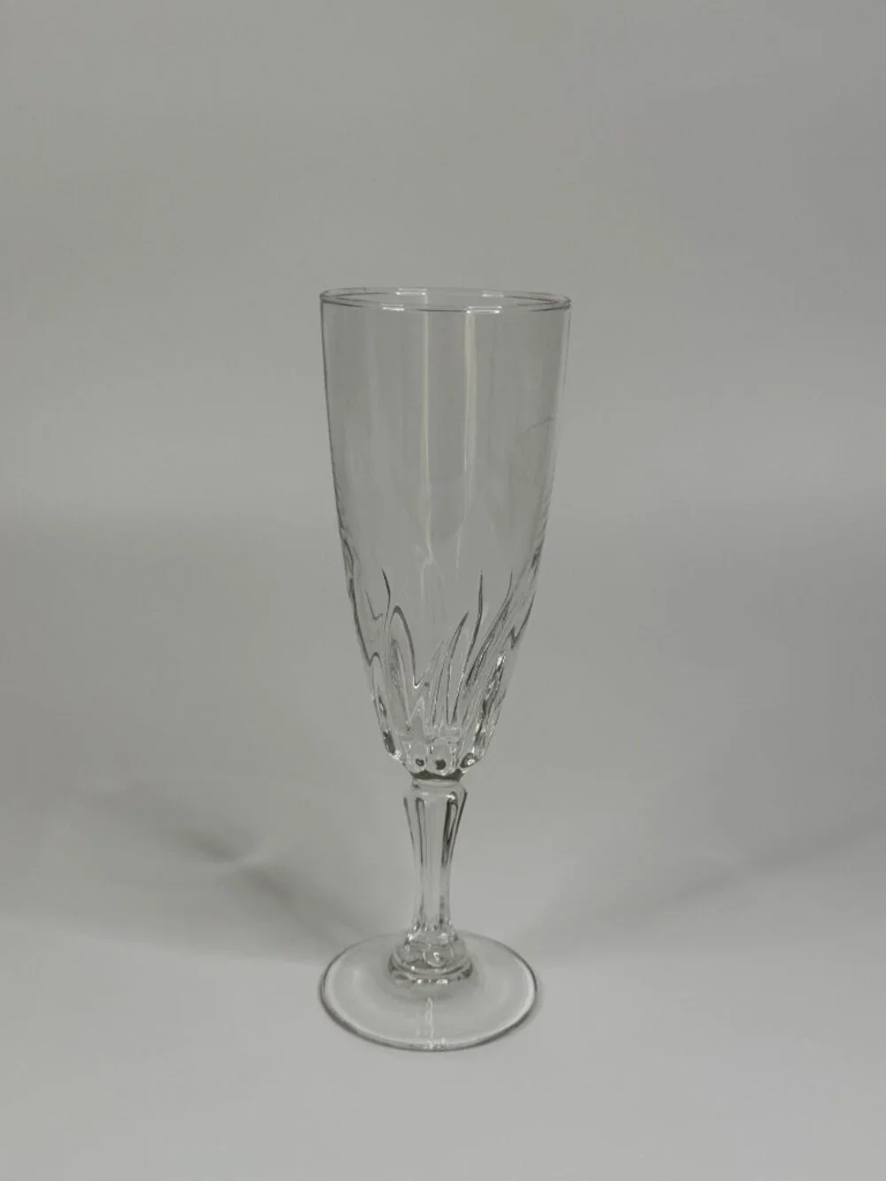Vintage Cristal d'Arques Durand Flamenco Crystal Champagne Flute, 7.125